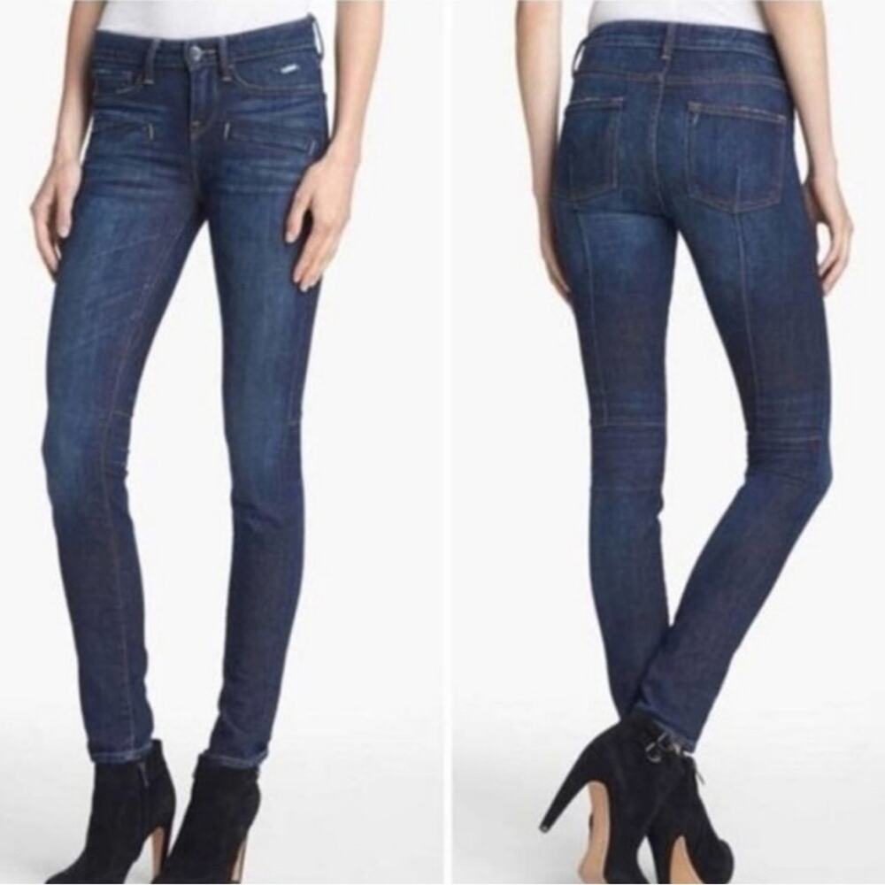 Vince Welt Pocket Skinny Jeans Dark Dirty Vintage Size 24x30.